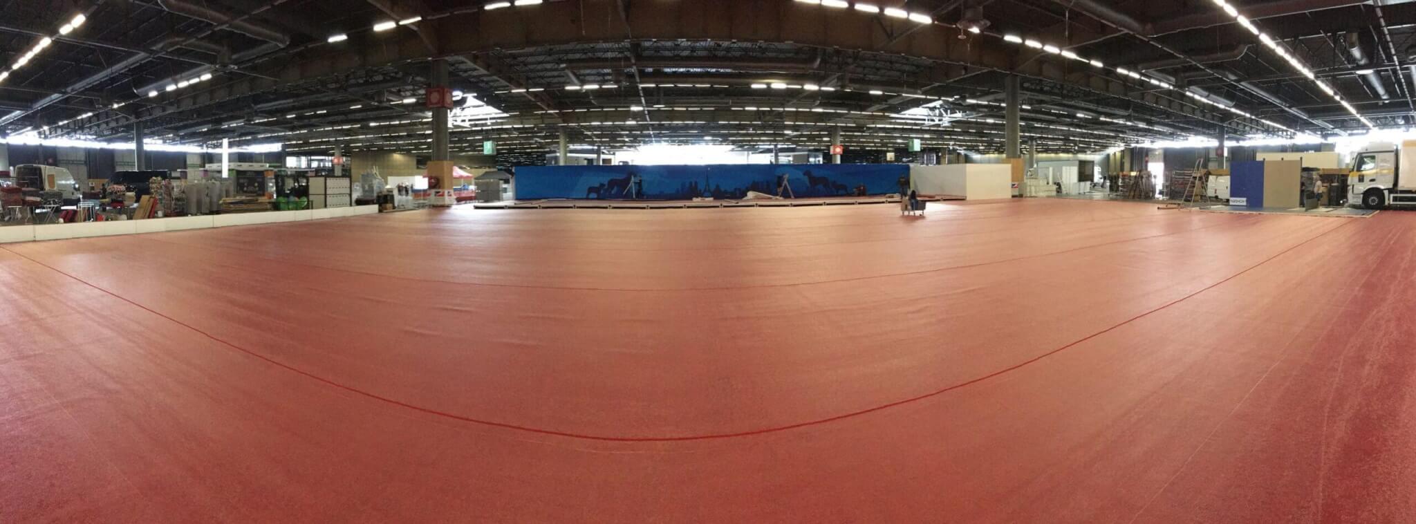 Moquette pour salle d'exposition